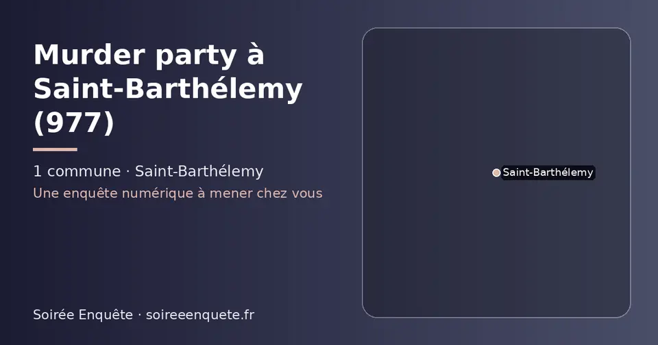 Carte schématique des 1 commune de Saint-Barthélemy présentées sur ce site