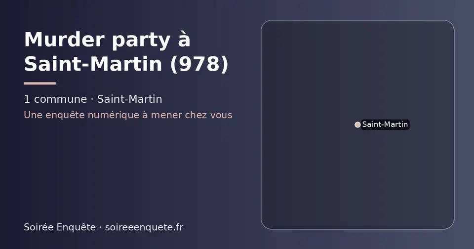 Carte schématique des 1 commune de Saint-Martin présentées sur ce site