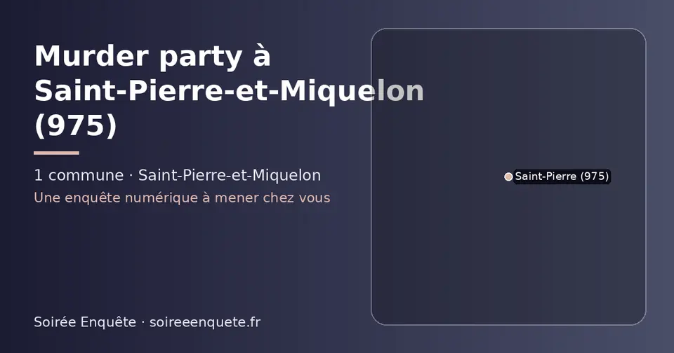 Carte schématique des 1 commune de Saint-Pierre-et-Miquelon présentées sur ce site